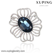 00047-xuping novo design cristais de Swarovski, prata cor grande broche de strass